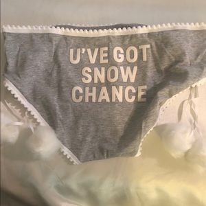 Victoria Secret Hip Hugger Snow Panties